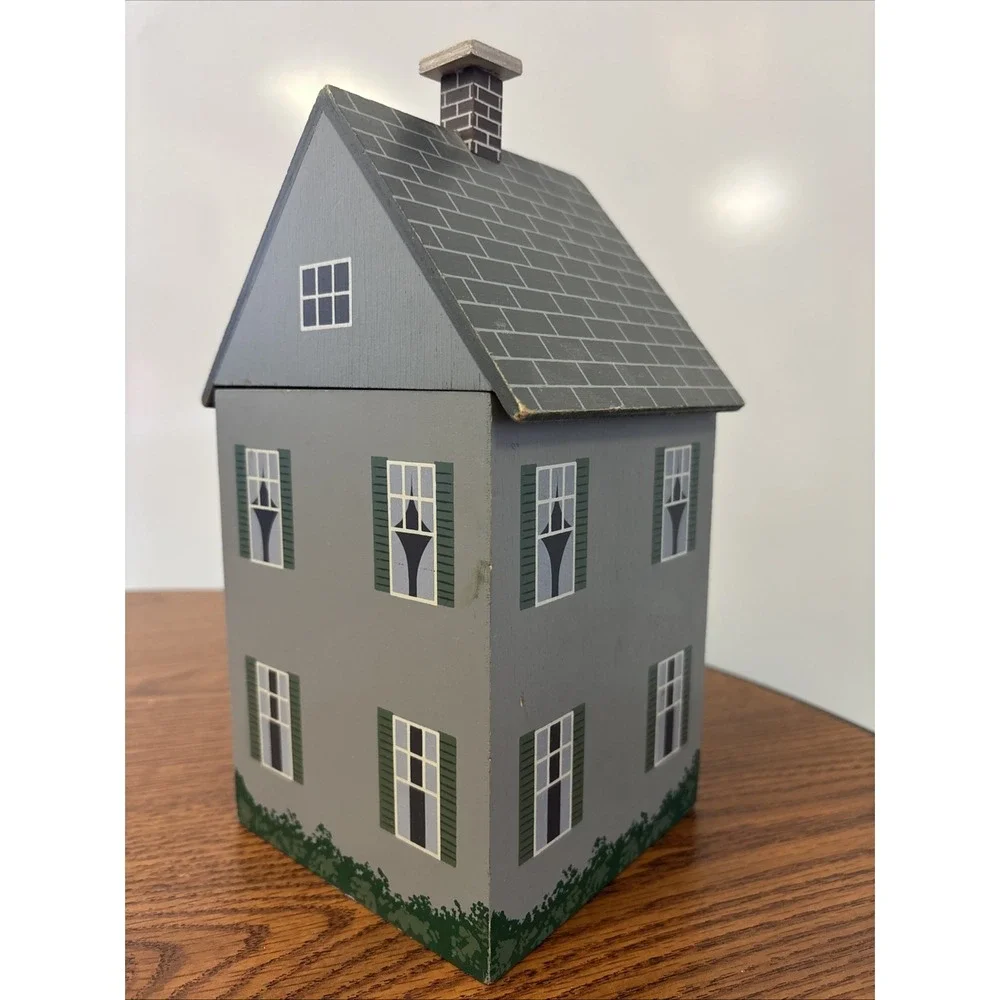 Flour House Wood Canister Farmhouse Decor with Plastic Liner‎ 11